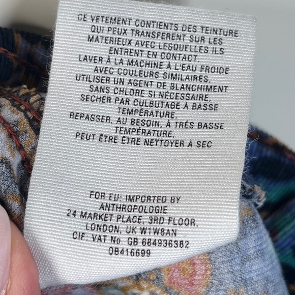 Pilcro Women Serif Legging Cords Corduroy Pants Paisley Abstract Colorful Mod 25 - Picture 8 of 13